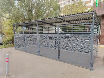 Контейнерная площадка Хай-Тек 7 метров.