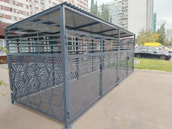 Контейнерная площадка Хай-Тек 7 метров.