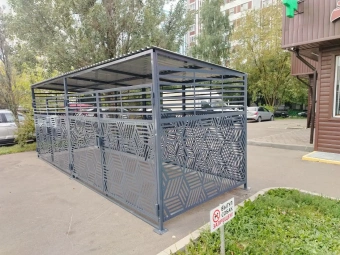 Контейнерная площадка Хай-Тек 7 метров.